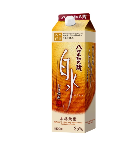 キリン 八代不知火蔵 白水 麦 25度 パック 1800ml×1ケース/6本