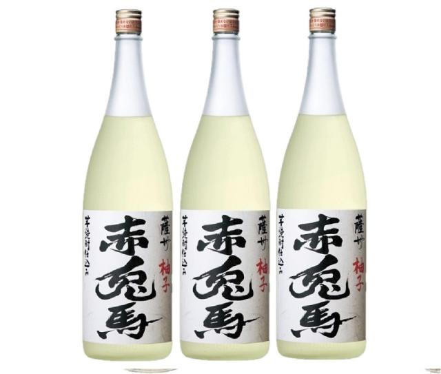 濱田酒造 リキュール 本格梅酒 赤兎馬 せきとば 柚子酒 14度 1800ml 1.8L 3本