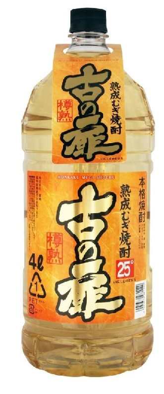 送料無料 本格熟成麦焼酎 篠崎 古の扉 (いにしえのとびら) 25度 4000ml 4L×4本 焼酎