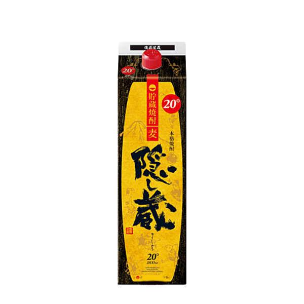 送料無料 濱田酒造 隠し蔵 麦 20度 パック 1800ml 1.8L×12本