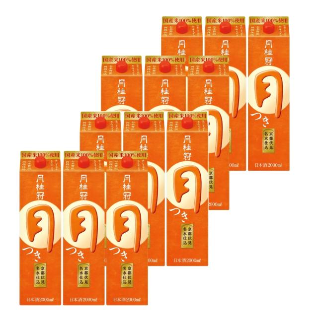 月桂冠 月 つき パック 2000ml 2L×12本
