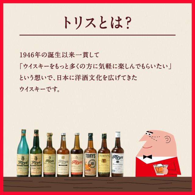 サントリー トリスウイスキー 37度 1800ml 1.8L×6本の通販はau PAY