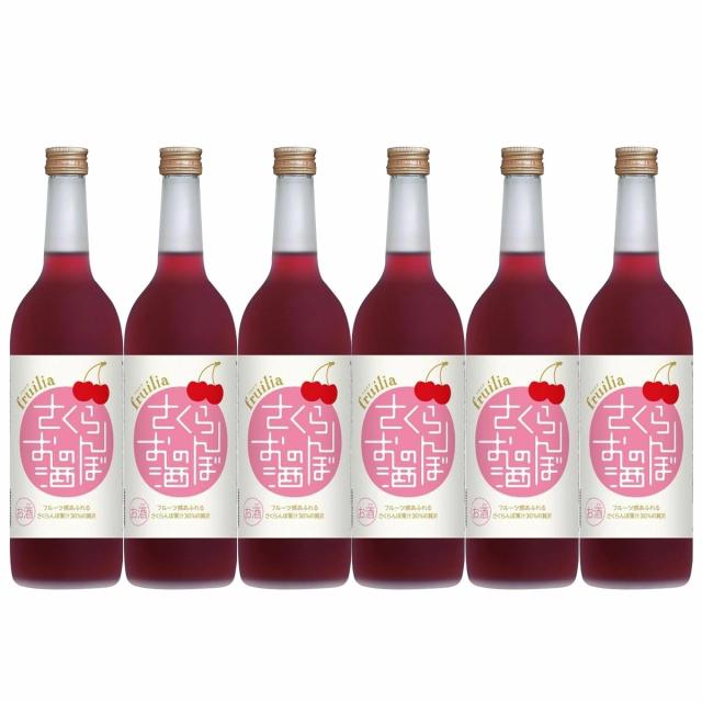 送料無料 國盛 果実のお酒 フルリア さくらんぼのお酒 720ml 6本/1ケース 5,328円