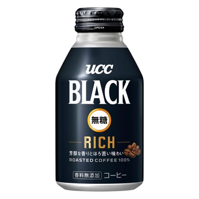 Pontaパス会員送料無料 UCC 上島珈琲 BLACK 無糖 ブラック RICH リッチ リキャップ缶 275ml×2ケース/48本の通販は 5,298円