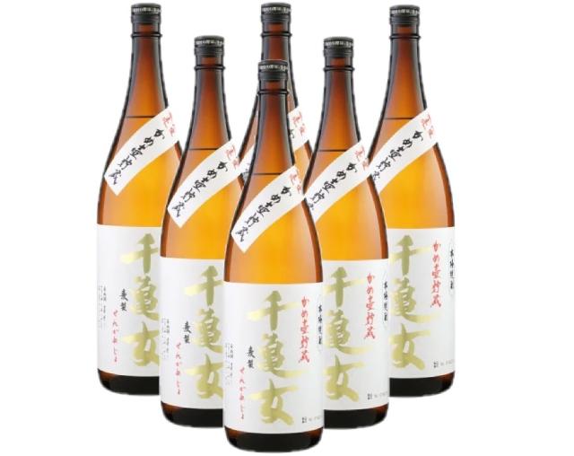 若潮酒造 本格焼酎 かめ壺貯蔵 千亀女 麦 25度 1800ml 1.8L×1ケース/6本