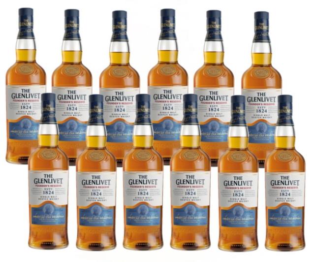 ザ・グレンリベット ファウンダーズリザーブ 40度 700ml×12本 whiskey