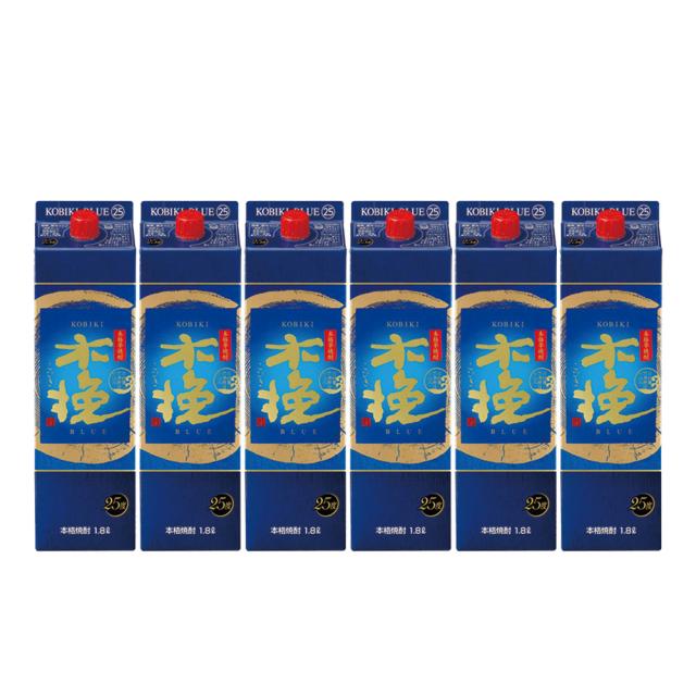 雲海 木挽 BLUE ブルー 25度 パック 1800ml 1.8L×6本/1ケース