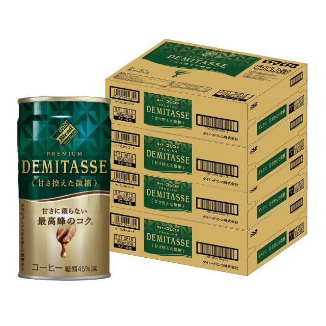 Pontaパス会員送料無料 ダイドー ブレンド プレミアム デミタス 甘さ控えた微糖 缶 150ml×4ケース/120本の通販は