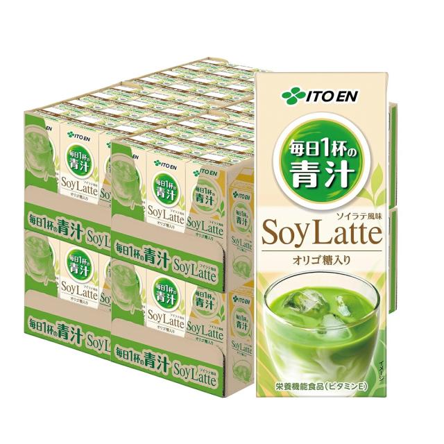 伊藤園 毎日1杯の青汁 ソイラテ風味 紙パック 200ml×4ケース/96本 6,989円