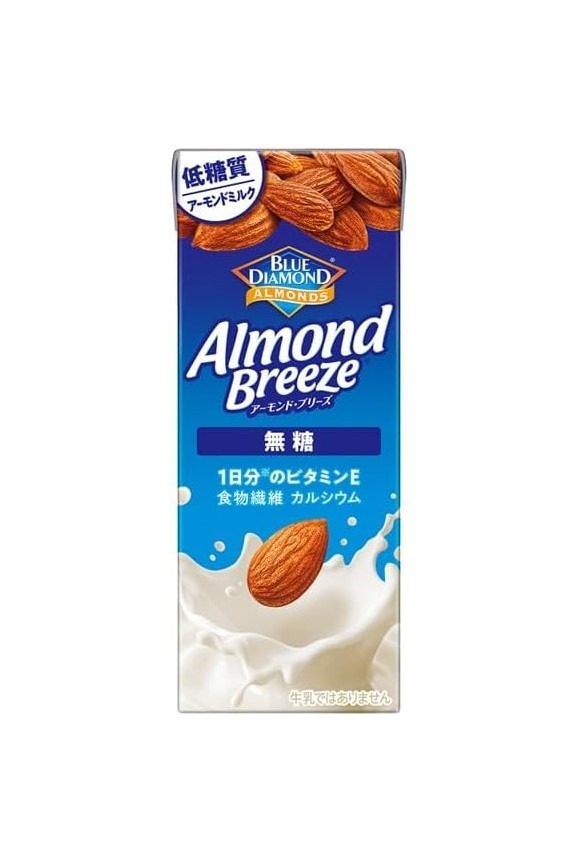 送料無料 カゴメ アーモンド・ブリーズ 無糖 200ml×2ケース/48本 アーモンドミルク