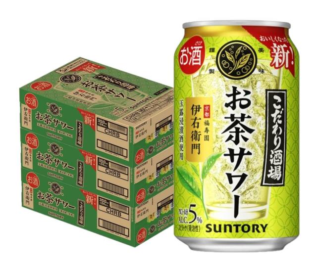 サントリー こだわり酒場のお茶サワー 伊右衛門 いえもん 350ml×3ケース/72本