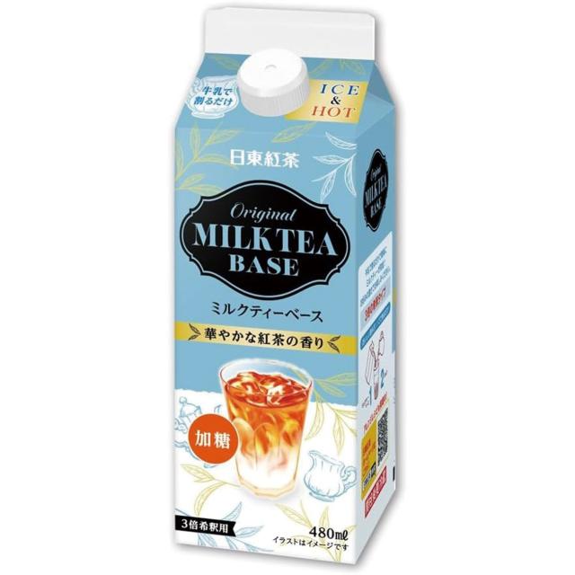 三井農林 日東紅茶 オリジナルミルクティーベース 480ml×2ケース/24本