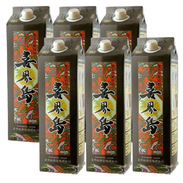 喜界島酒造 くろちゅう 喜界島 30度 パック 1800ml 1.8L×6本