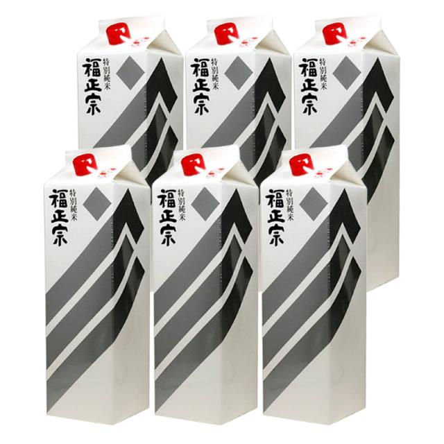 日本酒 石川県 福光屋 福正宗 銀ラベル 特別純米酒 パック 1800ml 1.8L×6本/1ケース