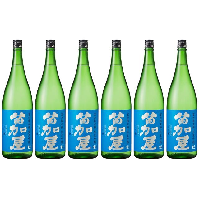 【クール便】富山県 若鶴酒造 苗加屋 富山雄山錦 純米吟醸 生 1800ml 1.8L×6本