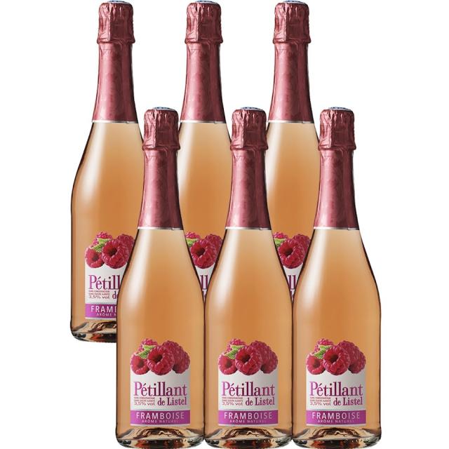 送料無料 ペティアン･ド･リステル フランボワーズ 750ml 6本［白/ミディアムボディ/フランス］ご注文は12本まで一個口配送可能