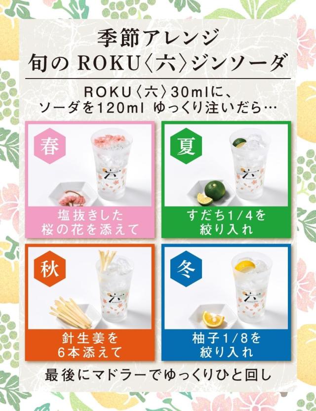 サントリー ジャパニーズクラフトジン ROKU 47度 700ml×6本/1ケース_6