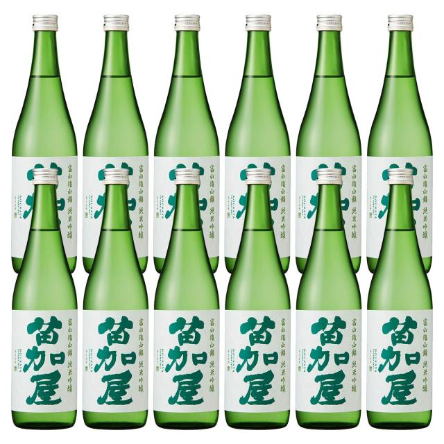 富山県 若鶴酒造 苗加屋 富山雄山錦 純米吟醸 720ml×12本