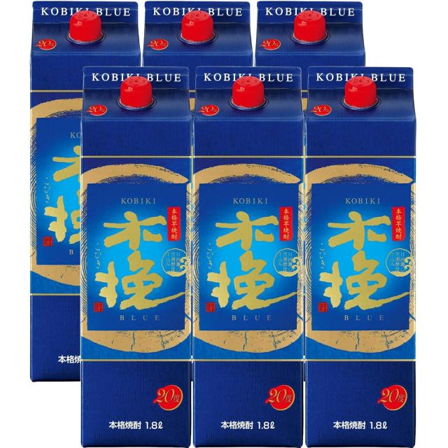 雲海酒造 木挽 BLUE ブルー 20度 パック 1800ml 1.8L×6本