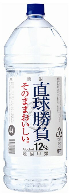 甲類焼酎 合同酒精 オエノン 直球勝負 12％ 4000ml 4L 1本