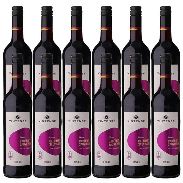 ノンアルコール ワイン Vintense ヴィンテンス カベルネ・ソーヴィニョン 赤 750ml×2ケース/12本