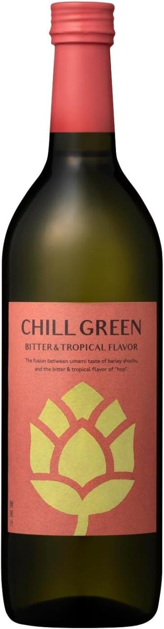 濱田酒造 ボタニカル系 麦焼酎 CHILL GREEN bitter&amp;tropical 25度 720ml×12本