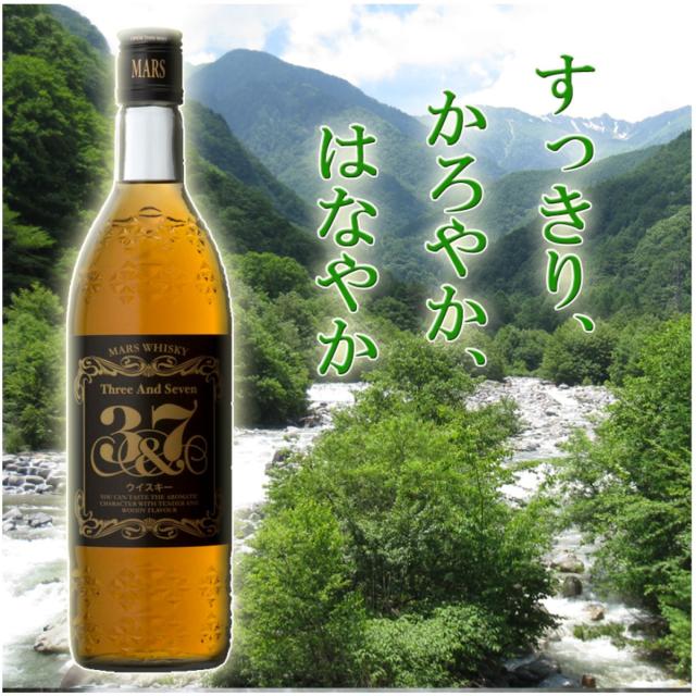 本坊酒造 MARS WHISKY スリーアンドセブンマルスウイスキー 3＆7 720ml×6本 北海道・東北・四国・九州・沖縄県は別途送料がかかります ブレンデッドウイスキー 国産 ウイスキー ウィスキー_1