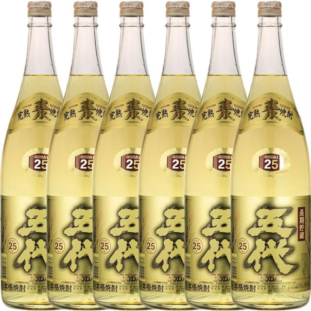 山元酒造 五代 長期貯蔵 麦 25度 1.8L×6本/1ケース