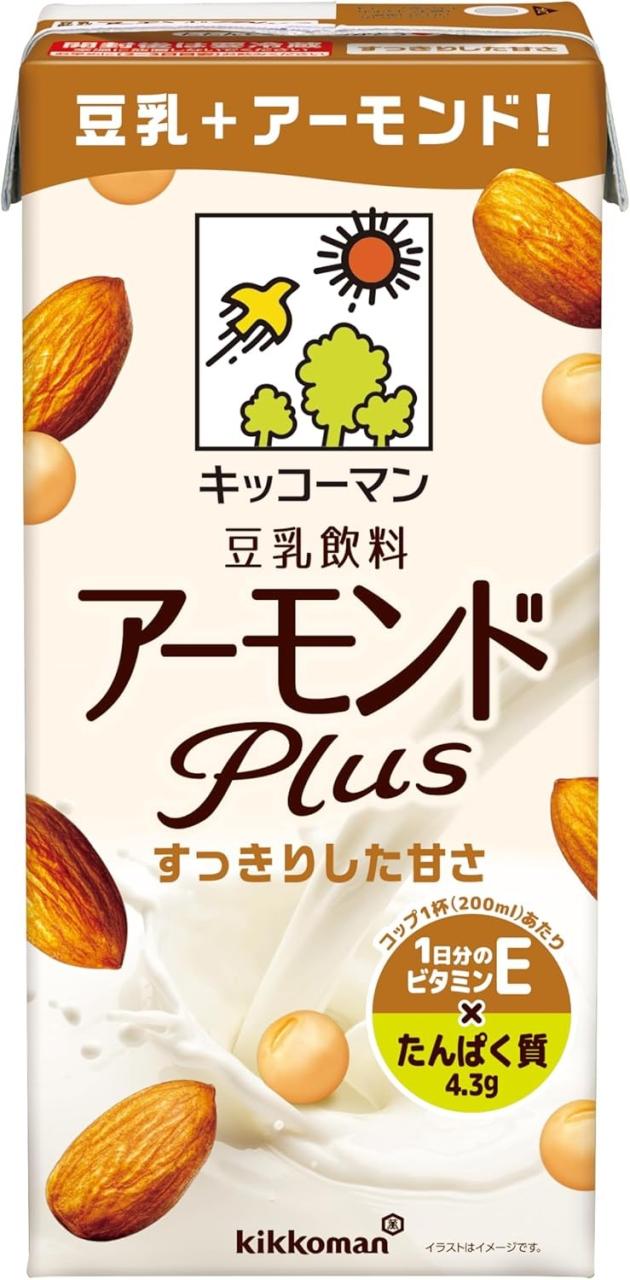 キッコーマン 豆乳飲料 アーモンドPlus 1000ml 1L×4ケース/24本