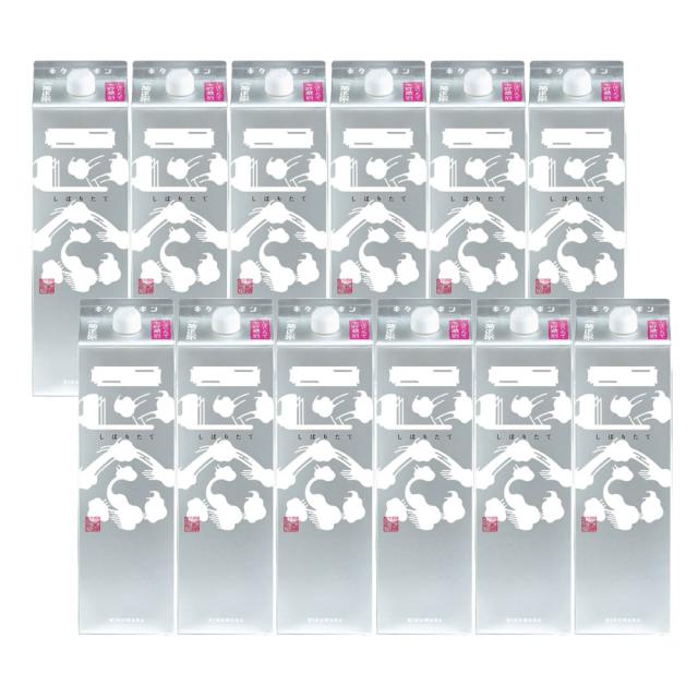 日本酒 菊正宗 しぼりたて ギンパック 1800ml 1.8L×12本