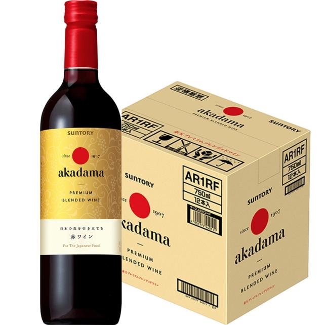 サントリー 赤玉プレミアムブレンデッドワイン 750ml×1ケース/12本