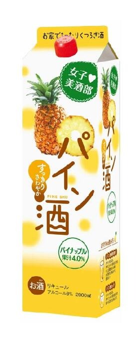 サクラオB&D 女子美酒部 パイン酒 2000ml 2L×2ケース/12本