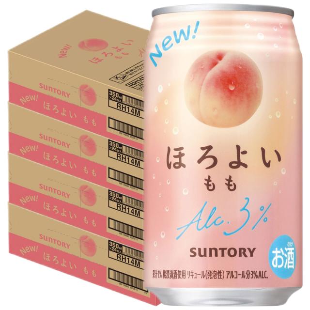 サントリー ほろよい もも 350ml×4ケース/96本