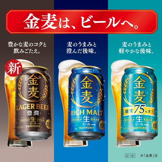 サントリー 新 金麦 350ml×2ケース/48本の通販はau PAY マーケット