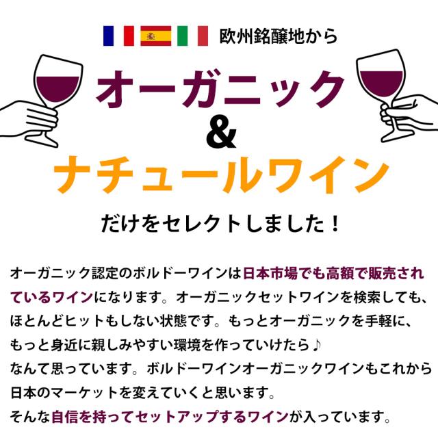 超コスパ ナチュールワインも入った キング オブ オーガニック ワインセット 第1弾 [750ml×12本]