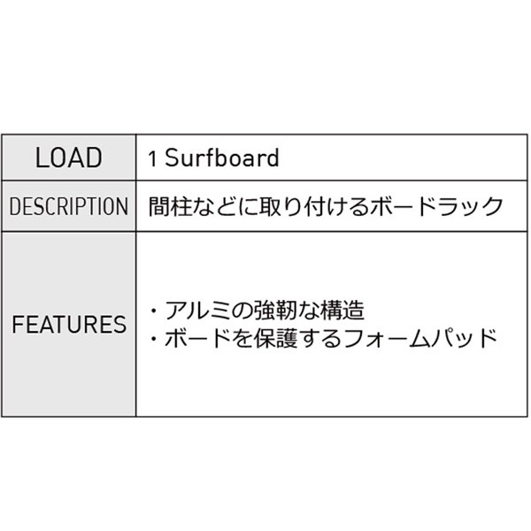 OCEAN＆EARTH オーシャンアンドアース OE WALL/ VAN SURFBOARD RACK ラックボードラック L字型 壁掛け用 アルミ  ディスプレイ 収納 保管の通販はau PAY マーケット - Bulls Surf