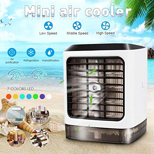 翌日発送 19年強化版 小型エアコンミニファン夏のポータブルエアコン Usbデスクトップコンパクト蒸発クーラー加湿器パーソナルデスの通販はau Pay マーケット Luxas