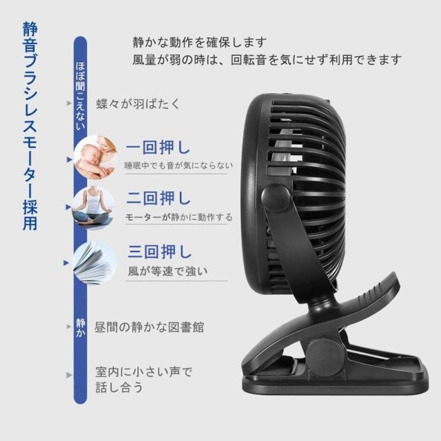 翌日発送 扇風機 Usb 電池付き おしゃれ 小型 卓上 携帯 ベビーカー オフィス クリップ式 超静音 大風量 ミニ扇風機 夏 車用 車載の通販はau Pay マーケット Luxas