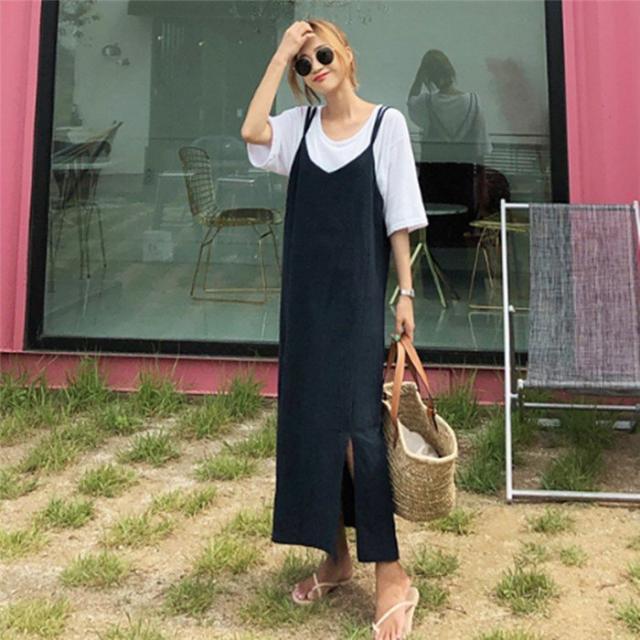 超目玉商品 キャミソール ロングワンピース スリットワンピース マキシワンピース ナチュラル系 森ガール ゆったり 体型カバー 大きの通販はau Pay マーケット Kireifuku Au Pay マーケット店