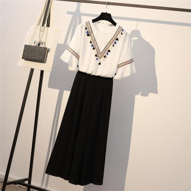 セットアップ レディース 夏 2点セット カジュアル トップス ブラウス 半袖 白ブラウス ワイドパンツ 黒 ガウチョ プリーツパンツ 大きいの通販はau Pay マーケット Kireifuku Au Pay マーケット店