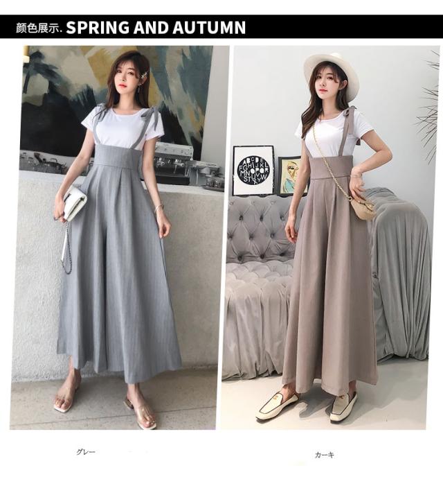 サロペット オールインワン ワイドパンツ ハイウエスト レディース オーバーオール キャミソール ストライプ ガウチョパンツ 夏 カジュアの通販はau Pay マーケット Kireifuku Au Pay マーケット店