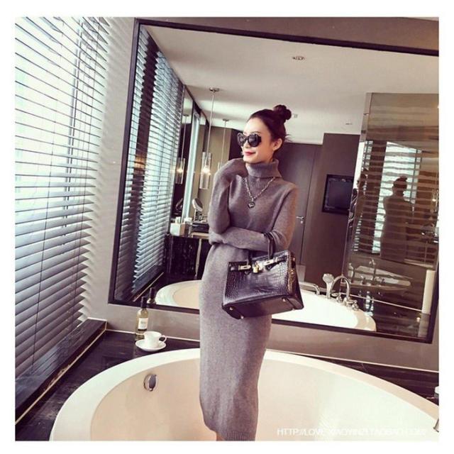 ニットワンピース ロング レディース ニット ワンピース ロング丈ワンピース 無地 長袖 ニットワンピ タイト ハイネック 秋 冬 ニットセの通販はau Pay マーケット Kireifuku Au Pay マーケット店