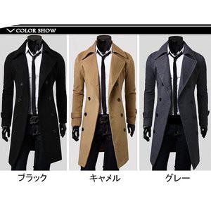 メンズトレンチコート メンズアウター ロングコート メンズジャケット トップス オシャレ 長袖 トレンド 無地 秋冬の通販はau Pay マーケット Kireifuku Au Pay マーケット店