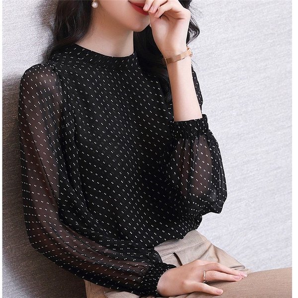 ブラウス レディース トップス シフォンブラウス タートルネック ドット シフォンシャツ きれいめ 長袖 40代 花柄 大人 上品 大きいサイの通販はau Pay マーケット Kireifuku Au Pay マーケット店