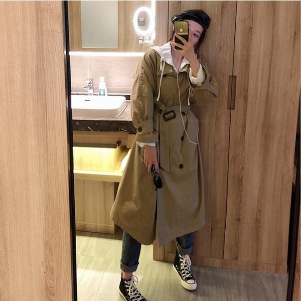 トレンチコート レディース スプリングコート 定番 春コート ロングコート きれいめ おしゃれ アウター 春物 春服 大きいサイズ 30代 40の通販はau Pay マーケット Kireifuku Au Pay マーケット店