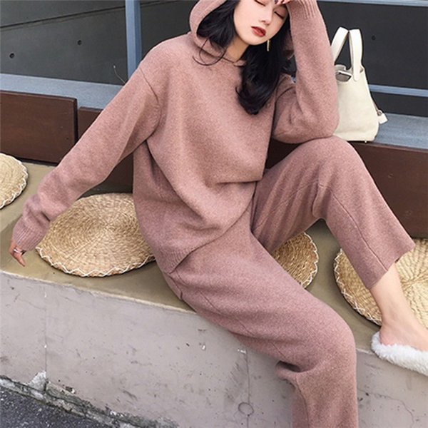 パンツセットアップ ニット レディース 秋 冬 パンツスーツ 上下セット 2点セット トップス ニットセーター ガウチョパンツ パーカー 無の通販はau Pay マーケット Lili Shop Au Pay マーケット店