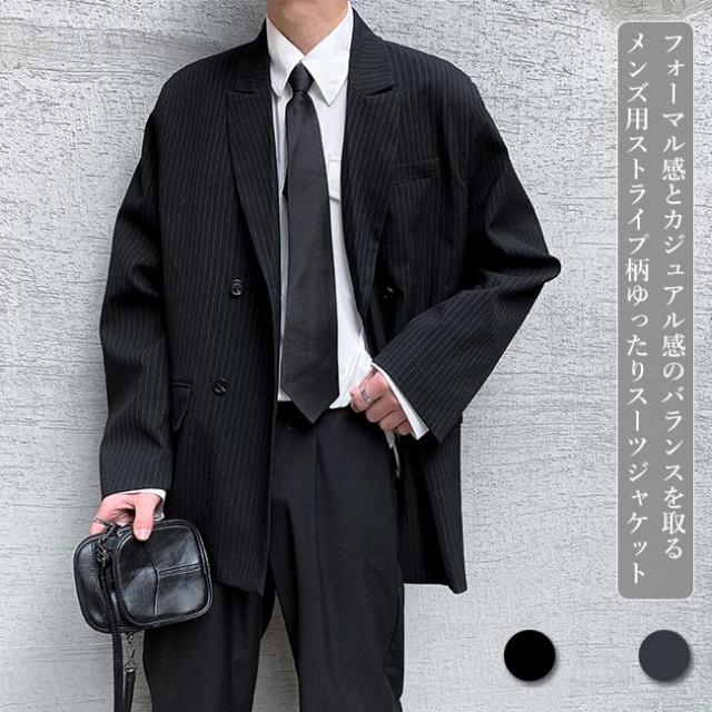 スーツジャケット メンズ テーラードジャケット ゆったり カジュアルスーツ ストライプ柄 スーツ ブレザー ジャケット スーツトップス レの通販はau Pay マーケット Lili Shop Au Pay マーケット店
