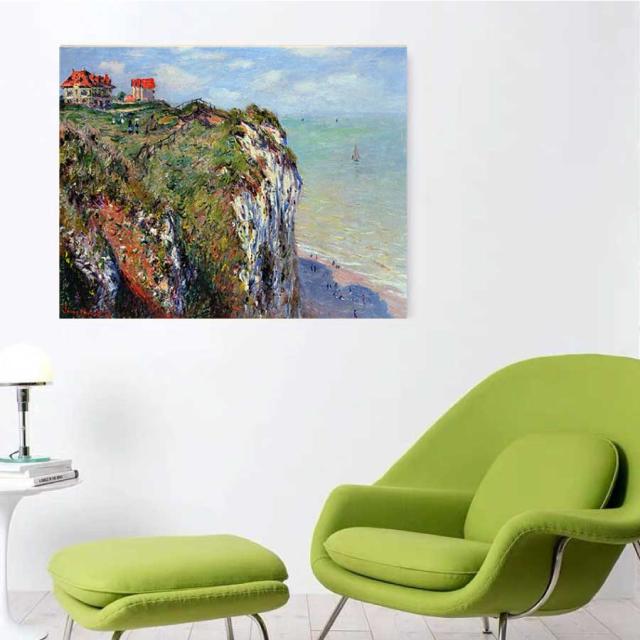 クロード モネ ファレーズ パネル 40cm×50cm 名画 絵画 インテリア 油絵 風景画 壁掛け 装飾 ホテル カフェ リビング ファブリック アートパネル プレゼント 母の日 送料無料_1
