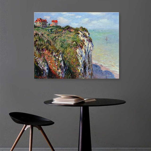 クロード モネ ファレーズ パネル 40cm×50cm 名画 絵画 インテリア 油絵 風景画 壁掛け 装飾 ホテル カフェ リビング ファブリック アートパネル プレゼント 母の日 送料無料_2