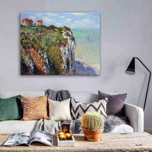 クロード モネ ファレーズ パネル 40cm×50cm 名画 絵画 インテリア 油絵 風景画 壁掛け 装飾 ホテル カフェ リビング ファブリック アートパネル プレゼント 母の日 送料無料_3